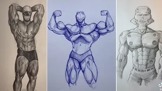 drawing glow up Tik Tok compilation