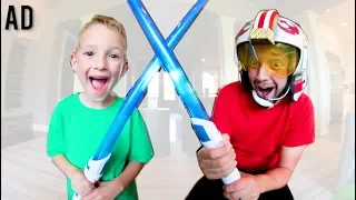 FATHER SON ULTIMATE BATTLE TIME! / Star Wars!