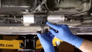 Replacing an under-car fuel filter on a BMW - How To