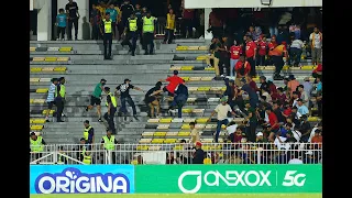 Sedikit kekecohan berlaku dalam Stadium Ipoh..Perak vs Selangor..