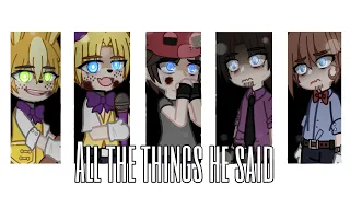 "All the things (s)he said." (Have I crossed the line) [FNaF Meme]