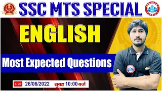 SSC MTS English Marathon | SSC English Previous Year Questions | English Grammar For SSC MTS