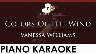 Vanessa Williams - Colors Of The Wind - HIGHER Key (Piano Karaoke Instrumental)