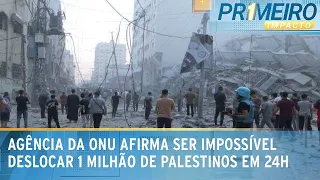 Ordem para civis saírem do norte de Gaza em 24h é “horrenda”, diz ONU | Primeiro Impacto (13/10/23)