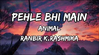 Pehle Bhi Main (LYRICS) - Vishal Mishra | ANIMAL | Ranbir Kapoor,Rashmika,Anil K| Lyrics Officiall