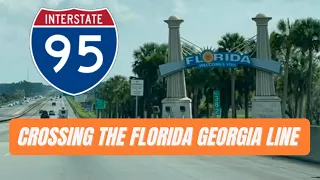 Crossing the Florida Georgia line - Interstate 95 South