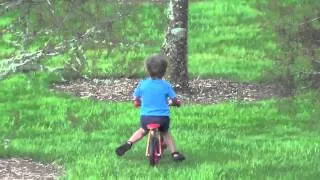 Отец года  Father of the Year   Boy on bike crashes into tree HILARIOUS