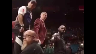 Jon Jones flips off Daniel Cormier during a live broadcast