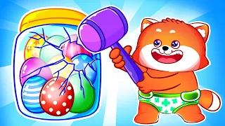 Giant Gumball Machine 🎊🎈🎉 + More Funny Kids Songs And Nursery Rhymes by Lucky Zee Zee