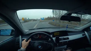 POV monday of a BMW E60 owner | 530i | German Autobahn | Interieur cleaning