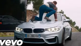 BMW with truck down over drive +Arabic song khalouni hayati hayaty song