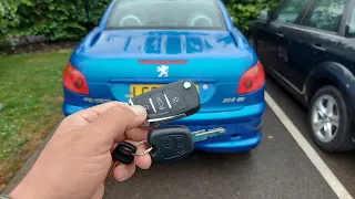 🔵 Peugeot 206 CC  Convertible 🔵 Flip key upgrade 🔵 key repair 🔵 Key synchronization 🔵 KeyDiy briceag