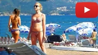 Пляжи в Черногории Бечичи (Beaches in Montenegro Becici)