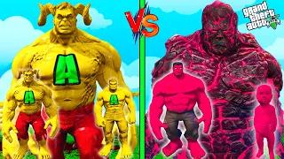 $1 BLUE DIAMOND LAVA GOD FAMILY VS $1,000,000,000 BLUE ALL FATHER DIAMOND GOD FAMILY  GTA 5 AVENGERS