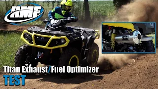 HMF Cam Am Outlander 1000R Titan Exhaust and Fuel Optimizer Test Review