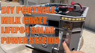 1280Wh LiFePO4 Solar Milk Crate 12V DIY Portable Power Station 800VA Inverter Victron