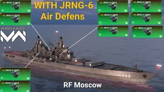 RF Moscow - using full JRNG-6 CIWS AirDefense - Modern Warships