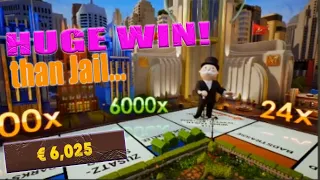 MONOPOLY LIVE MASSIVE WIN! DOUBLE CHANCE 2 ROLLS? but the jail...