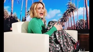 All moments of Sarah Paulson scared by Ellen ☆