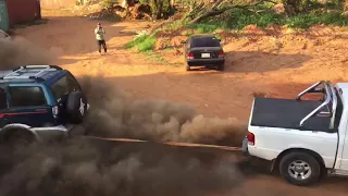 Nissan Mistral Terrano 2 td27 vs Ford Ranger cabo de guerra jugua pa"ã