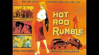 BRAD HARRIS in HOT ROD RUMBLE, 1957.