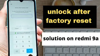 unlock after factory reset 9a frp bypass || How to bypass Google account verification after reset