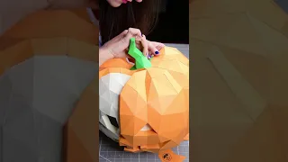 Halloween Skull Pumpkin 🎃 #papercraft#halloween#pumpkin#halloweenpumpkin#paperart#halloweenideas#3d