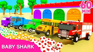 Old MacDonald + Wheels On the Bus - Colorful Farm Animals - Nursery Rhymes & Kids Songs - Bingo Song