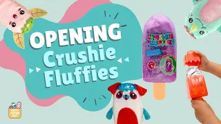 ASMR Toy Popsicles: Unboxing NEW Crushie Fluffies Series 1 - Satisfying Sounds!