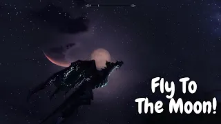 Two Moons, One Dragon: A Magical Flight Through Skyrim