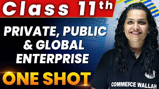 Private, Public & Global Enterprise in 1 Shot - Everything Covered | Class 11th Business Studies 🔥