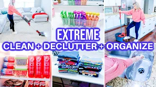 *MOST EXTREME* DECLUTTER + ORGANIZE WITH ME | ALL DAY SPEED CLEANING MOTIVATION | CLEAN WITH ME