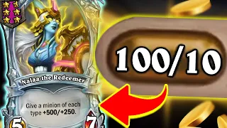 100 Gold on Spells in 1 Turn! | Hearthstone Battlegrounds