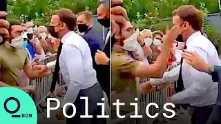 President Macron Slapped in the Face While Visiting Southern France