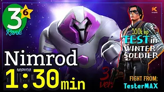 NIMROD 6* Rank3 — 1:30 min [No-boost] Synergy: W Magneto, War Machine, Test in ROL #dragonman