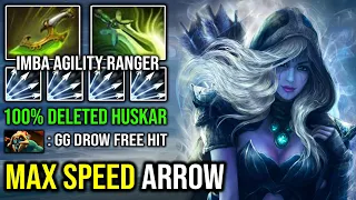 CRAZY Raining Arrow 100% Max Agility Speed Drow Ranger Deleted Huskar & Ursa Like a Creep DotA 2