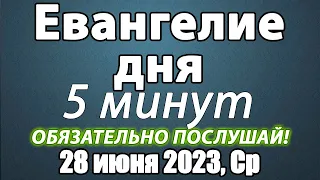 28 июня 2023 года Среда Евангелие дня с толкованием. Чтимые святые. Церковный календарь