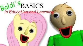 Fluttershy plays Baldi's Basics in Education and Learning 🍉 | ONE OF US..