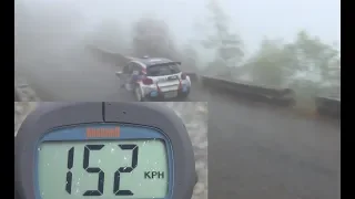 incroyable !!! Rallye antibes 2019 152 km/h avec le brouillard