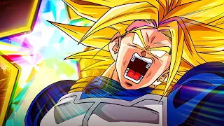 AMAZING DOKKANFEST! 100% RAINBOW STAR DOKKANFEST TEQ SUPER TRUNKS! (DBZ: Dokkan Battle)