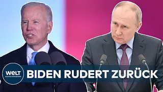 ENORME SPRENGKRAFT: USA rudert mit REGIMEWECHSEL-Forderung in MOSKAU zurück | KRIEG in der UKRAINE