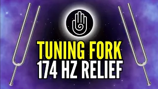 174 Hz Tuning Fork for Pain Relief | Deep Healing Solfeggio Frequency