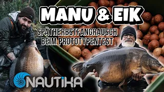 "Prototypentest" Spätherbst Fangrausch mit Manuel Bayrl und Eik Weis - #nautikabaits #karpfenangeln