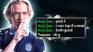 When No[one] asks to SWAP with Topson...