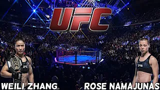 UFC 261  ZHANG WEILI vs ROSE NAMAJUNAS