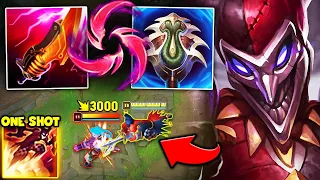 THIS ONE SHOT SHACO BUILD IS 100% HILARIOUS! (BACKSTAB FOR 2500 DAMAGE)