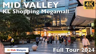 [4K 60fps HDR] MID VALLEY | Kuala Lumpur Shopping Megamall - Full Tour 2024 | Malaysia Walking Tour