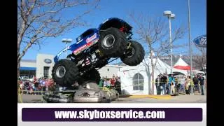 Bigfoot #18 Jumps Cars at Rich Ford's 51st Anniversary Fiesta
