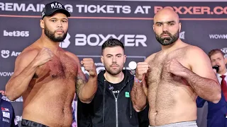 Frazer Clarke vs. Bogdan Dinu • FULL WEIGH IN & FACE OFF | BOXXER & Sky Sports Boxing