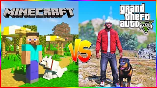 Gta 5 Vs Minecraft | Which game is better ? 🤔